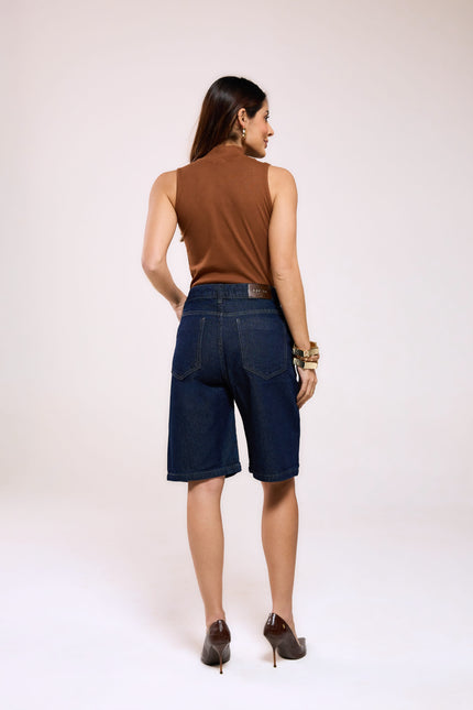 Jorts Jeans - Jeans Escuro - www.latifundio.com.br