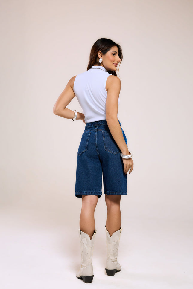 Jorts Jeans - Jeans Médio - www.latifundio.com.br