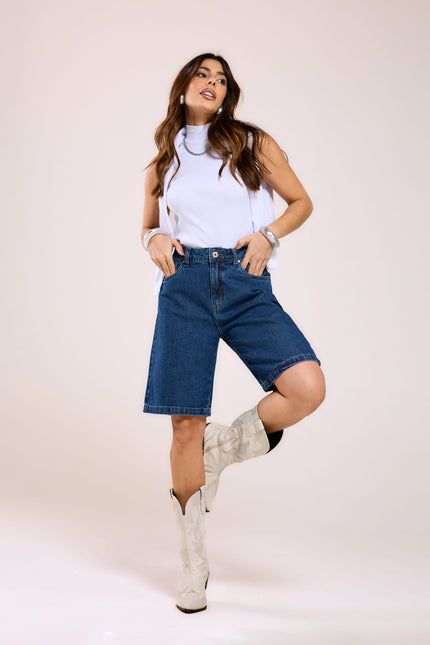 Jorts Jeans - Jeans Médio - www.latifundio.com.br