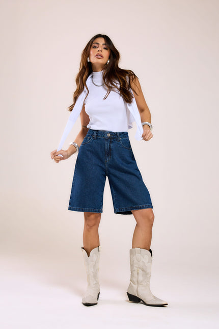 Jorts Jeans - Jeans Médio - www.latifundio.com.br