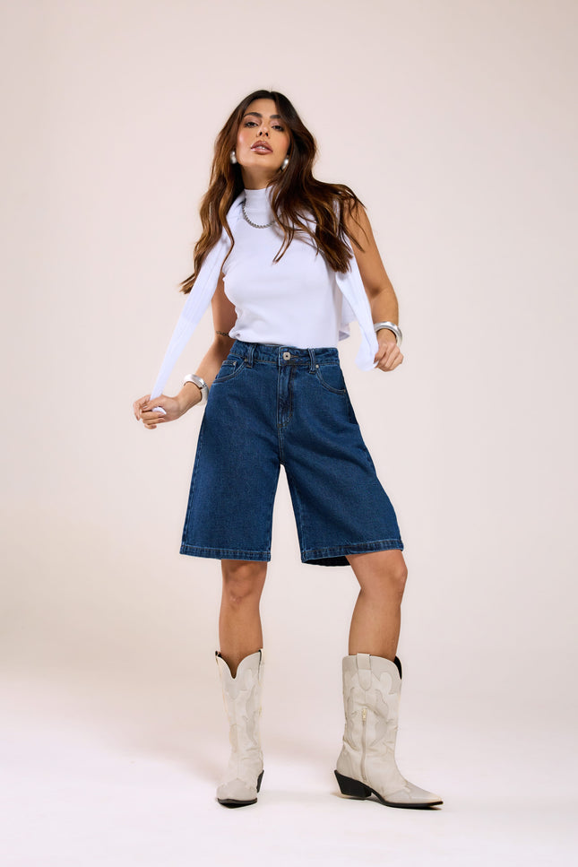 Jorts Jeans - Jeans Médio - www.latifundio.com.br