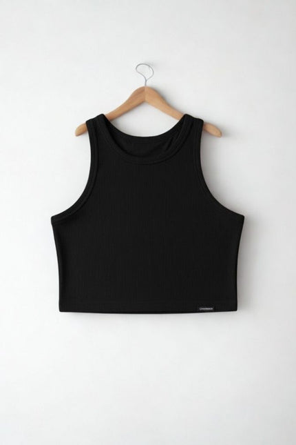 Regata Feminina Cropped - Preto - www.latifundio.com.br