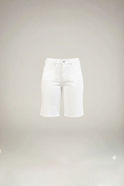 Bermuda Feminina Tradicional Alta - Branco