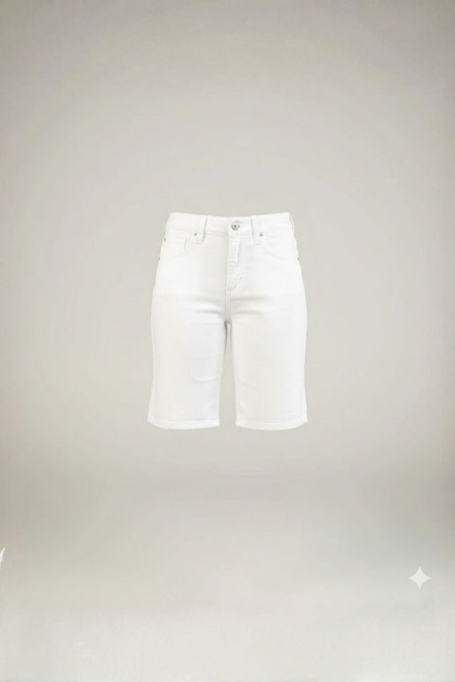 Bermuda Feminina Tradicional Alta - Branco