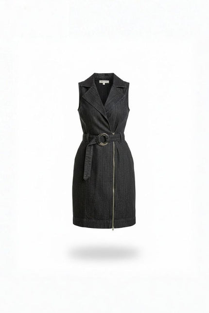 Vestido Mini Perfecto - Jeans Escuro - www.latifundio.com.br