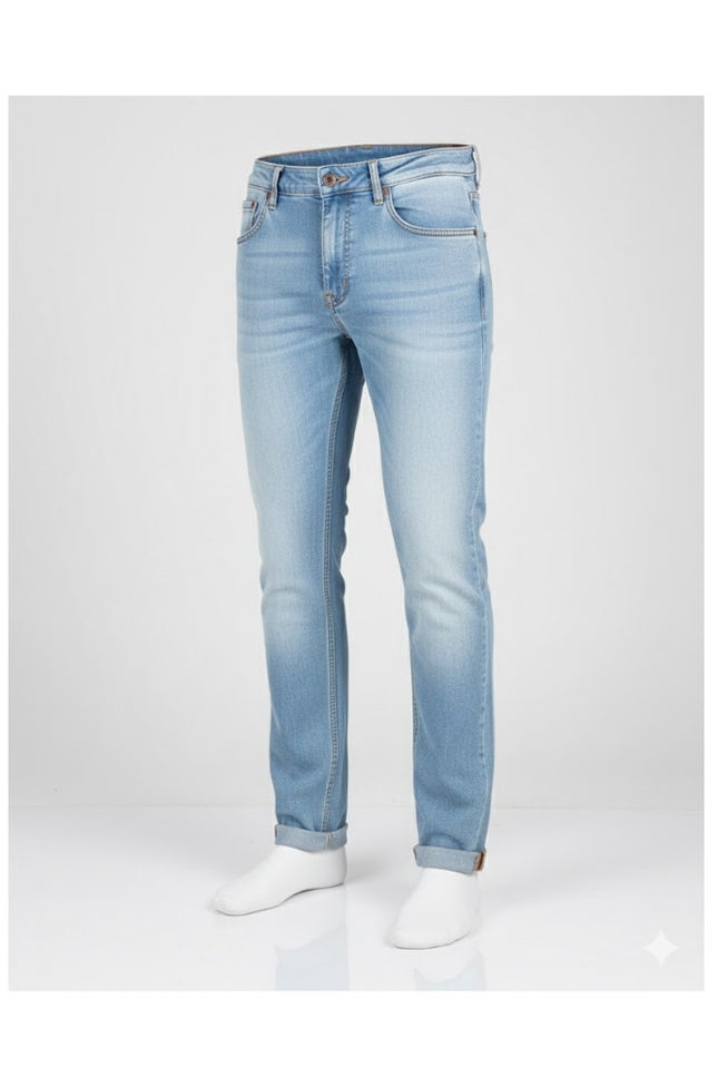 Calça Masculina Jeans Reta - Jeans Claro