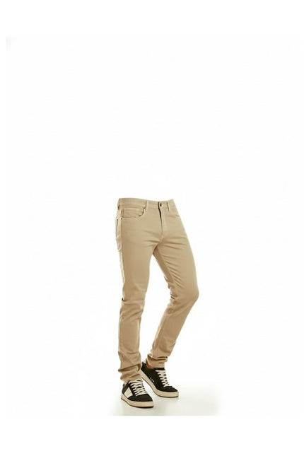 Calça Masculina Sarja Fit - Areia - www.latifundio.com.br