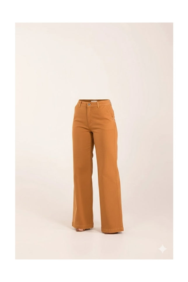 Calça Feminina Pantalona - Cominho - www.latifundio.com.br