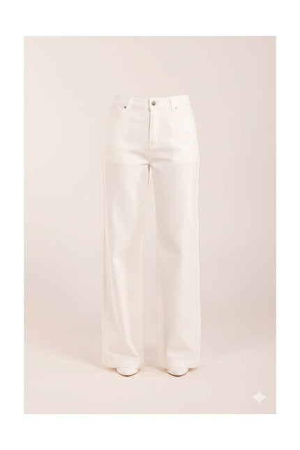 Calça Feminina Pantalona - Cru - www.latifundio.com.br