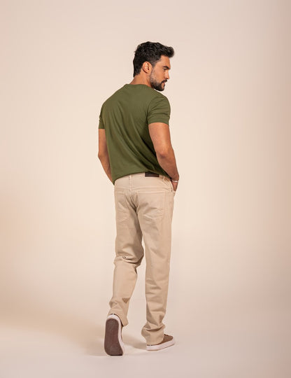 Calça Masculina Reta Five Pockets Colors