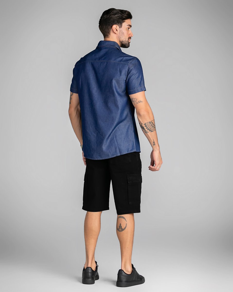 Bermuda Cargo Masculina Sarja