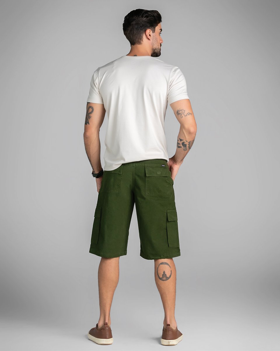 Bermuda Cargo Masculina Sarja