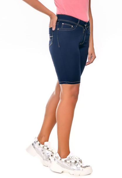 Bermuda Ciclista Feminina Jeans - www.latifundio.com.br