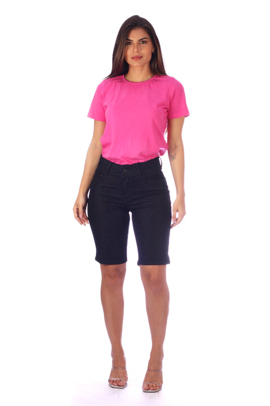 Bermuda Ciclista Jeans Feminina - www.latifundio.com.br