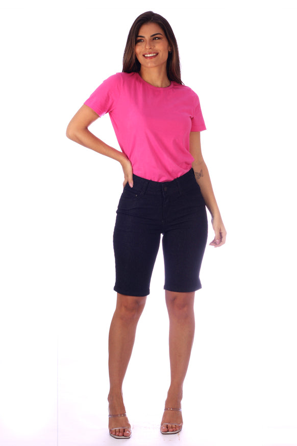 Bermuda Ciclista Jeans Feminina - www.latifundio.com.br