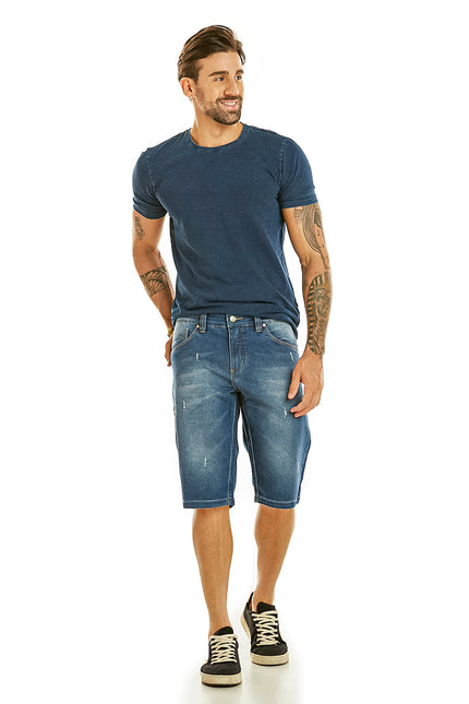 Bermuda Masculina Jeans Stonada - www.latifundio.com.br