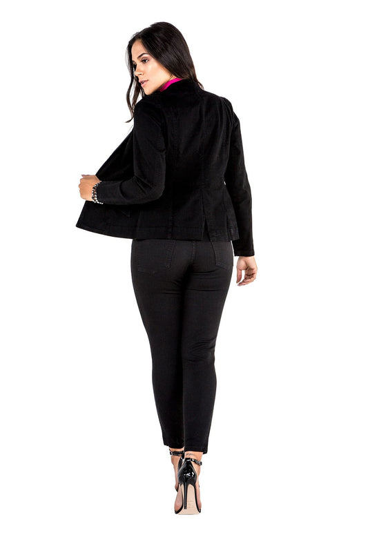 Blazer Boyfried Feminino Preto - www.latifundio.com.br