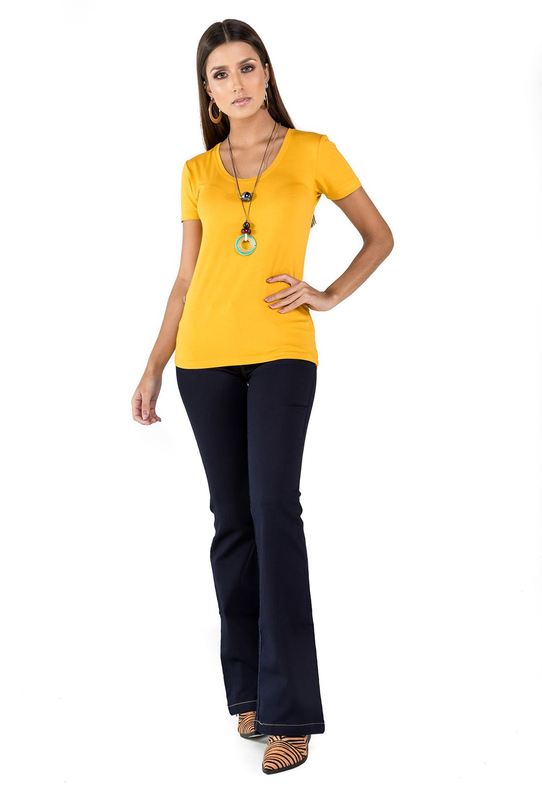 Blusa Camiseta Feminina Manga Curta Latifundio