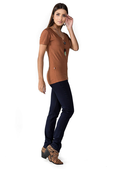 Blusa Camiseta Feminina Manga Curta Latifundio