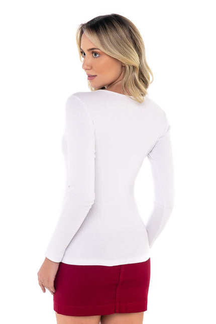 Blusa Básica de Manga Longa - www.latifundio.com.br