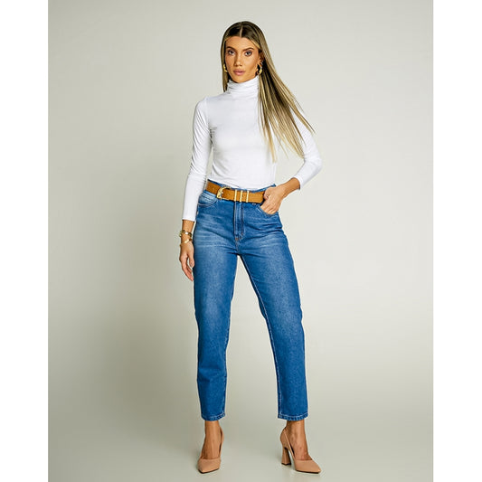 Blusa Feminina Gola Alta Manga Longa