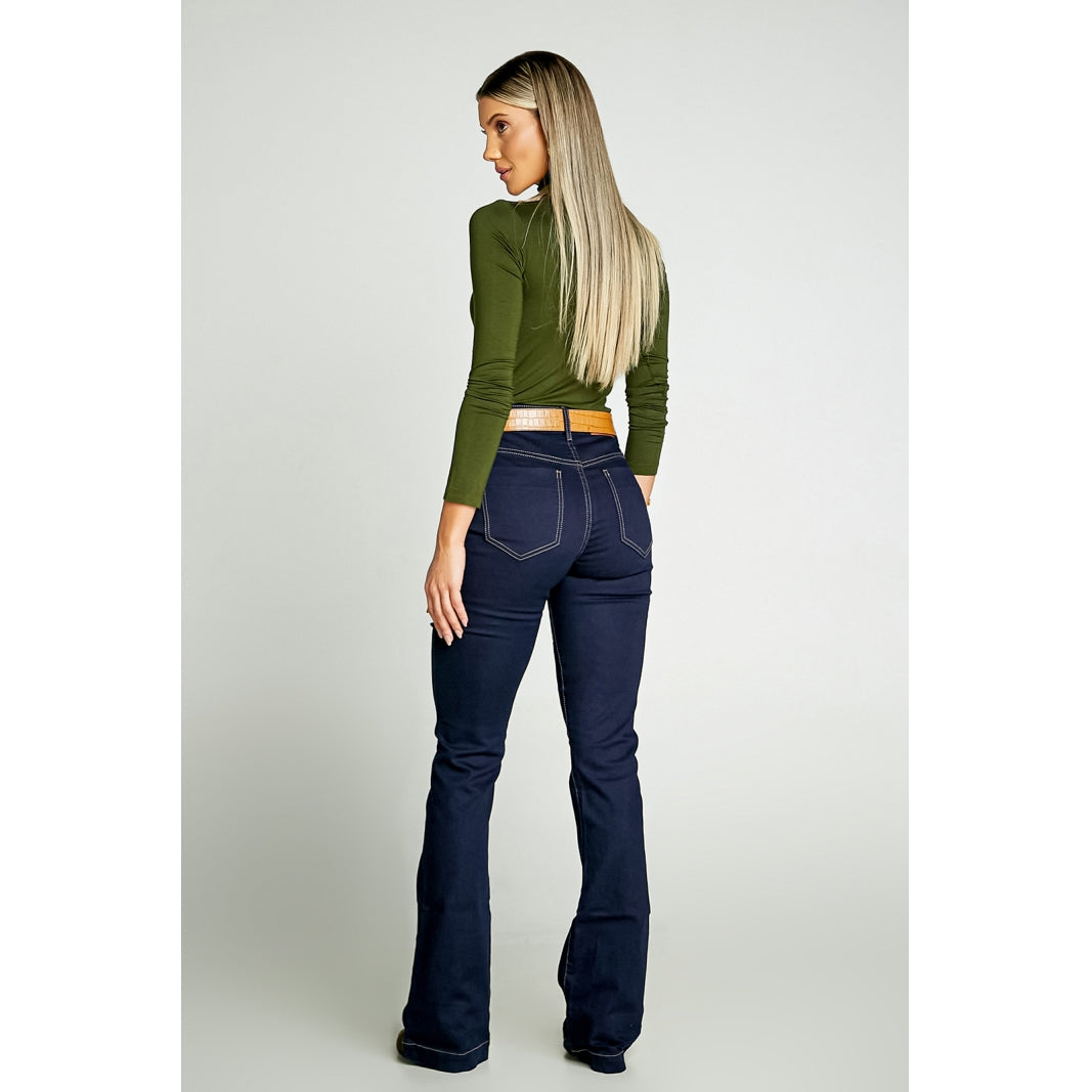 Blusa Feminina Gola Alta Manga Longa