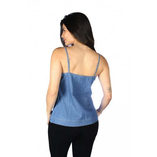 Blusa Jeans Feminina com Laço e Ilhós - www.latifundio.com.br