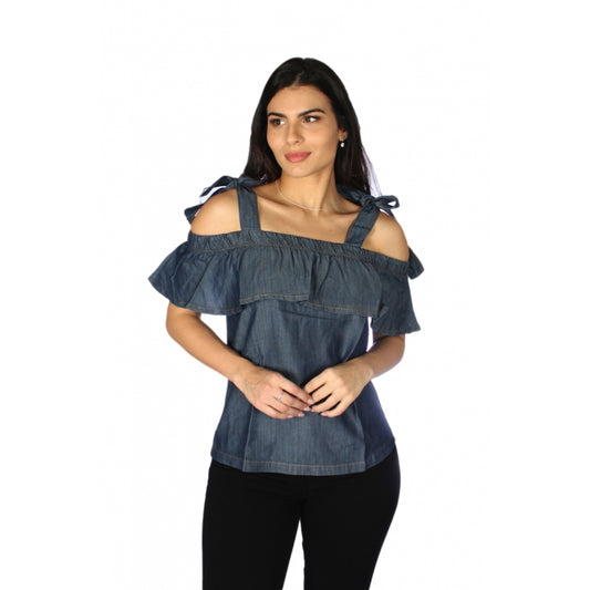 Blusa Jeans Feminina em Liocel - www.latifundio.com.br
