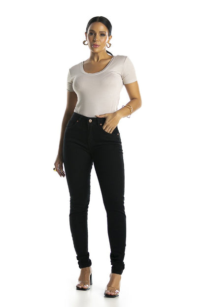 Calça Alta Skinny Black Jeans