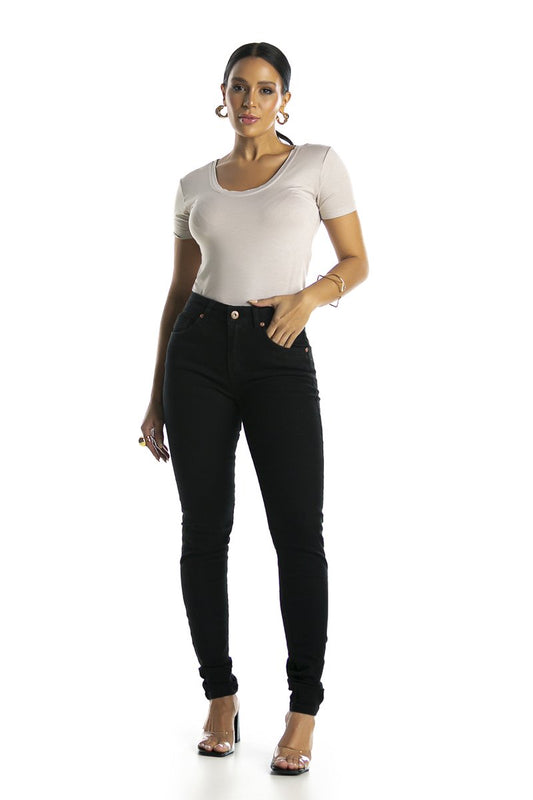 Calça Alta Skinny Black Jeans