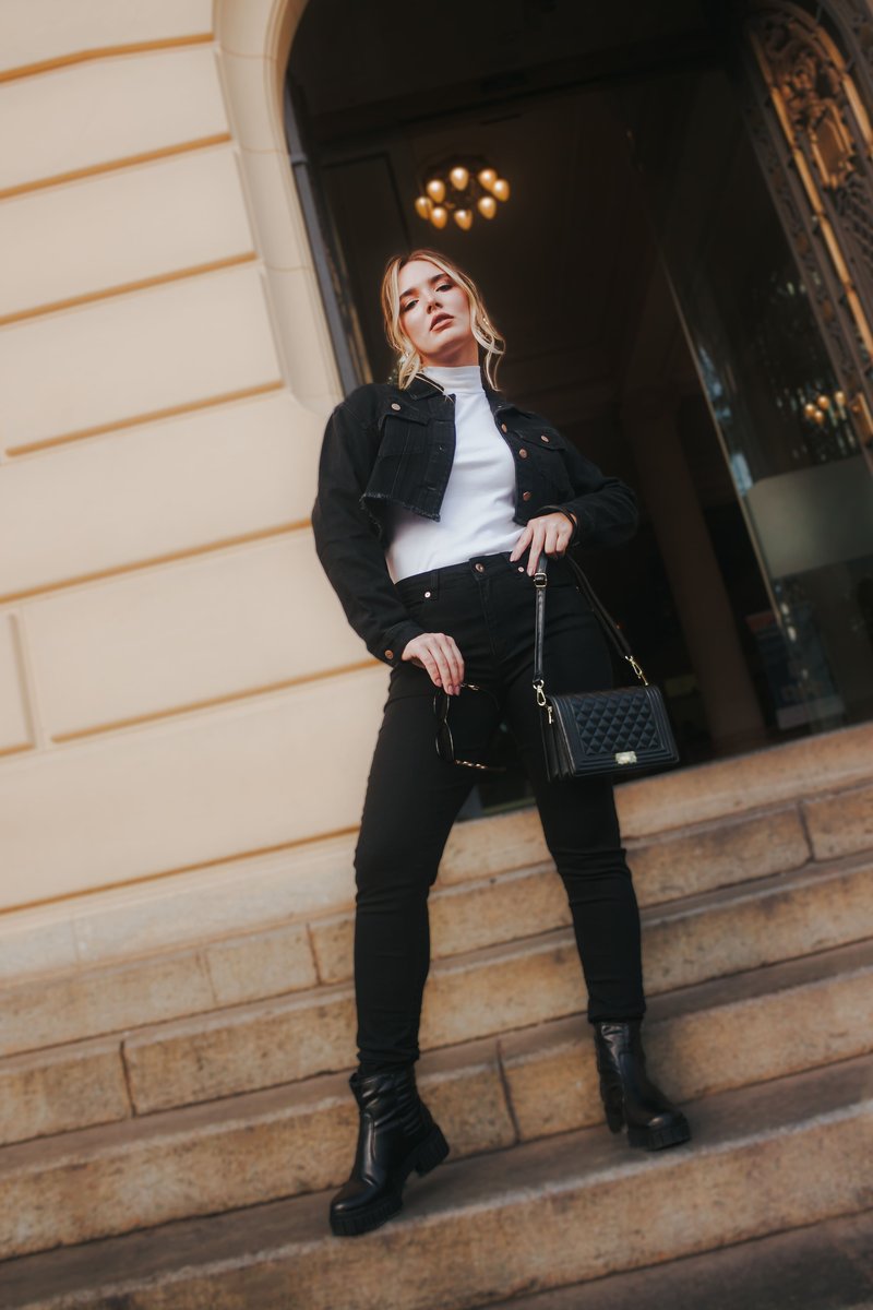 Calça Alta Skinny Black Jeans