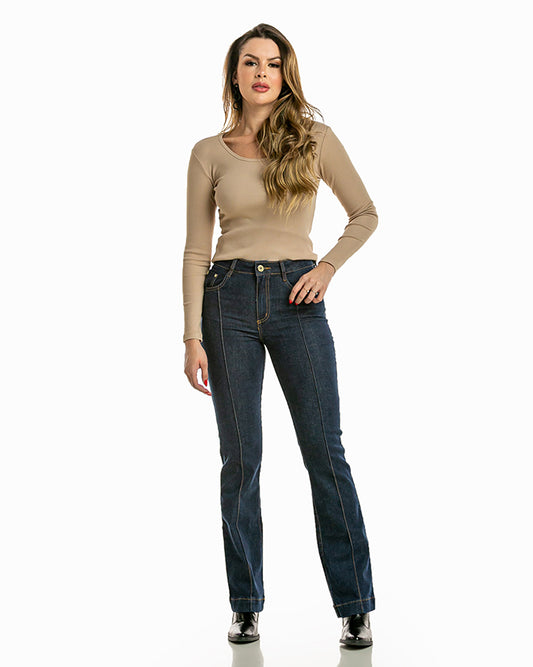 Calça Boot Cut Alta