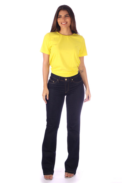 Calça Boot Cut Feminina Jeans - www.latifundio.com.br