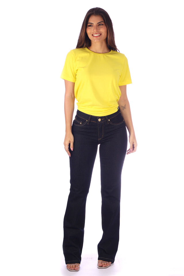 Calça Boot Cut Feminina Jeans - www.latifundio.com.br