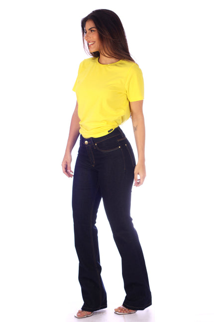 Calça Boot Cut Feminina Jeans - www.latifundio.com.br