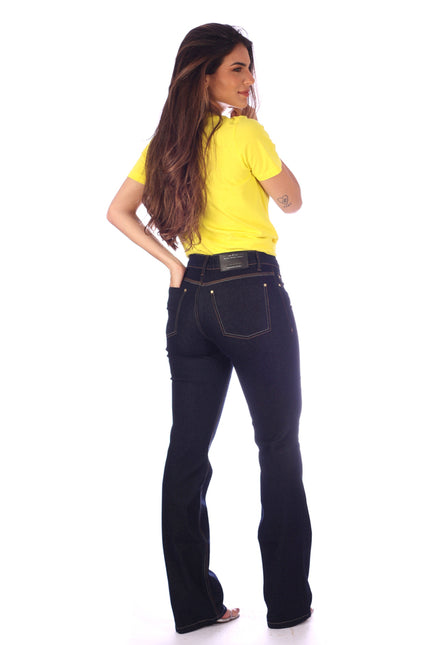 Calça Boot Cut Feminina Jeans - www.latifundio.com.br