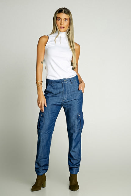 Calça Cargo Feminina Liocel