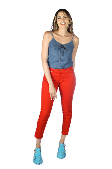 Calça Cropped Colorida