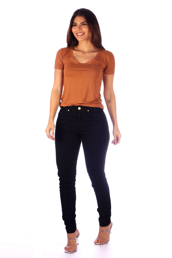 Calça Feminina Cigarrete - Preto