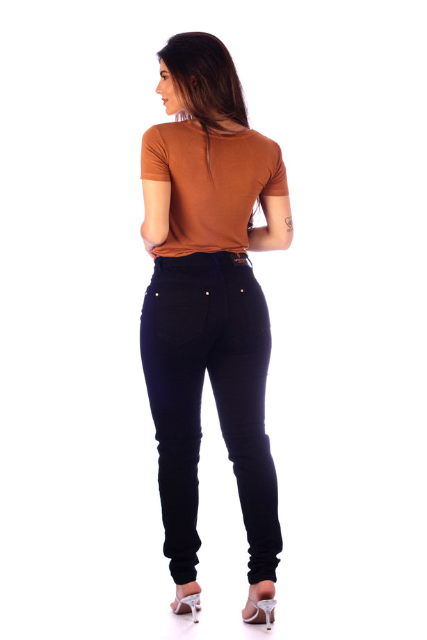 Calça Feminina Cigarrete Alta em sarja