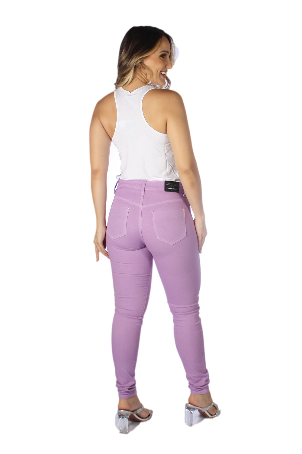 Calça Feminina Cigarrete Alta em sarja