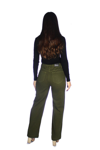 Calça Feminina Cintura Alta Wide Leg