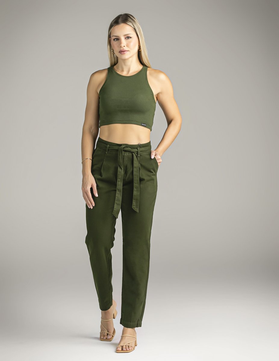 Calça Feminina Clochard com Laço - Várias Cores