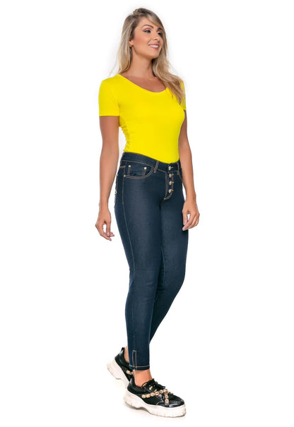 Calça Feminina Jeans Cropped Tradicional - www.latifundio.com.br