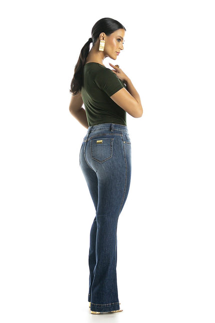 Calça Feminina Jeans Flare - www.latifundio.com.br