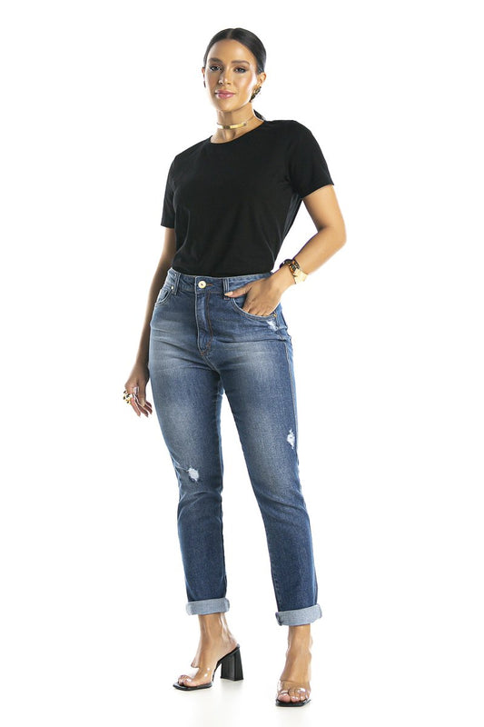 Calça Feminina Mom Comfort