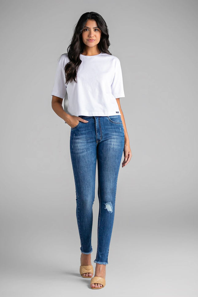 Calça Feminina Skinny Alta