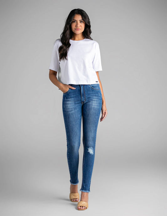 Calça Feminina Skinny Alta