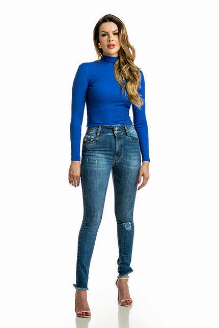 Calça Feminina Skinny Alta