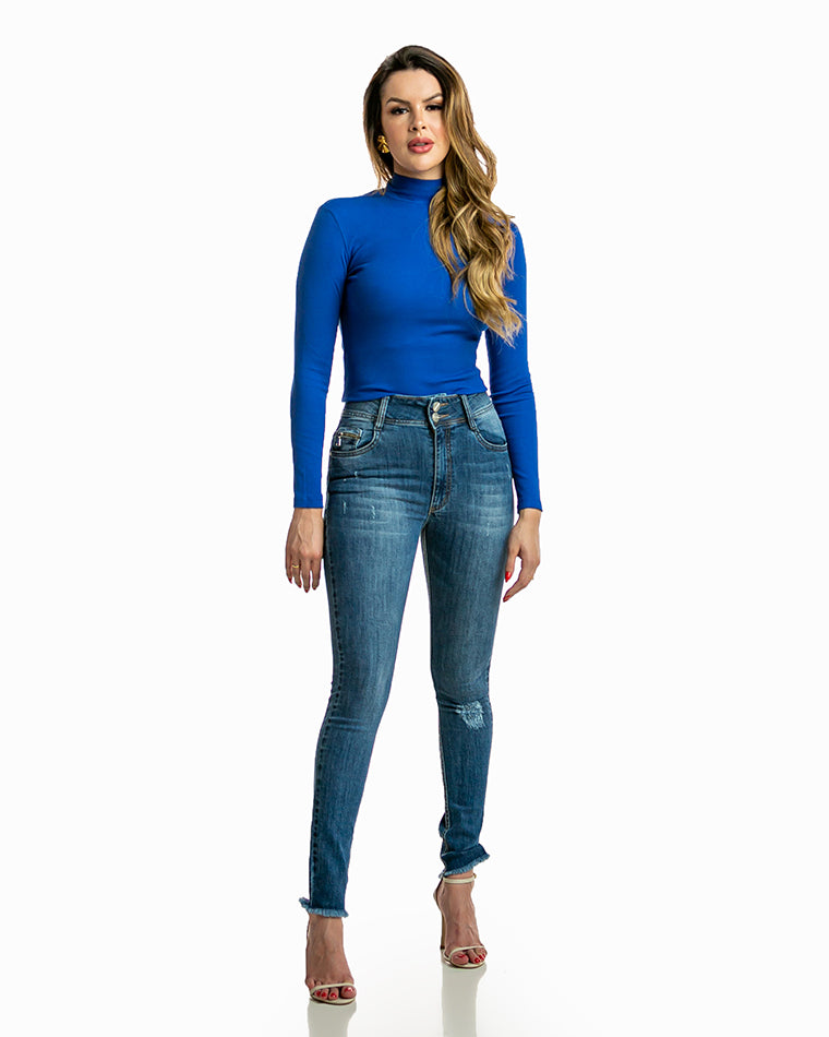 Calça Feminina Skinny Alta